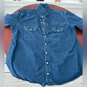 Dickies Dark Blue Denim Shirt